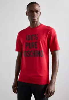 Футболка с принтом MOSCHINO, цвет red