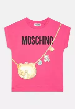 Футболка с принтом MOSCHINO, розовый