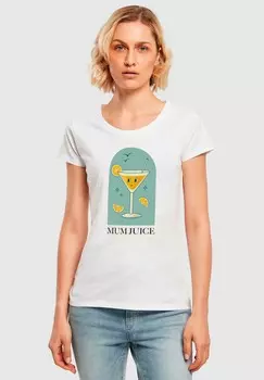 Футболка с принтом MOTHER'S DAY MUM JUICE ABSOLUTE CULT, белый