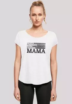 Футболка с принтом MOTHERS DAY BEST MOM TRIBUTE F4NT4STIC, белый