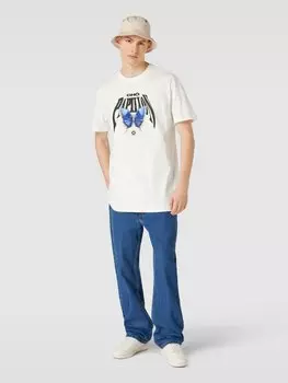 Футболка с принтом-мотивом модель «ОРИГАМИ» Mister Tee, кремовый