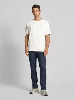 Футболка с принтом-мотивом, модель «Тонди» Mazine, кремовый