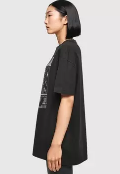 Футболка с принтом MOTLEY CRUE TOKYO SHOUT OVERSIZED BOYFRIEND TEE Merchcode, черный