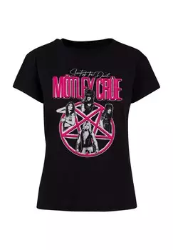 Футболка с принтом MOTLEY CRUE-VINTAGE SHOUT AT THE DEVIL BOX Merchcode, черный