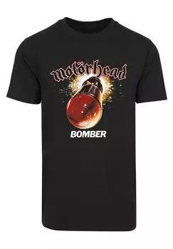 Футболка с принтом MOTRHEAD BOMBER Merchcode, цвет black