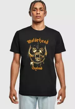 Футболка с принтом MOTRHEAD MUSTARD PIG ROUND NECK Merchcode, черный