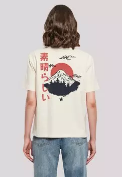 Футболка с принтом MOUNT FUJI F4NT4STIC, песочный