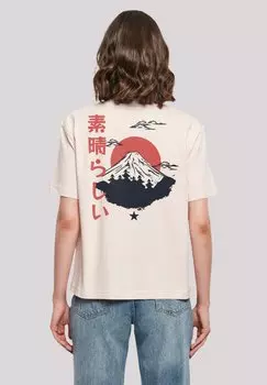 Футболка с принтом MOUNT FUJI F4NT4STIC, светло-розовый