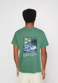 Футболка с принтом MOUNT SHIOMI TEE BDG Urban Outfitters, зеленая