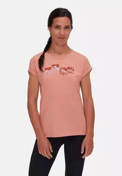 Футболка с принтом MOUNTAIN NIGHT Mammut, цвет quartz dust