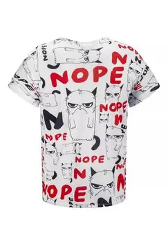 Футболка с принтом Mr. GUGU & Miss GO, белый