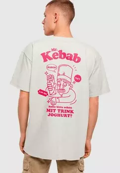 Футболка с принтом Mr Kebab Heavy Merchcode, цвет lightasphalt