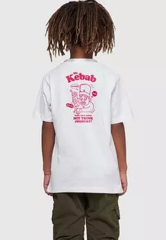 Футболка с принтом MR KEBAB TEE Mister Tee, цвет white