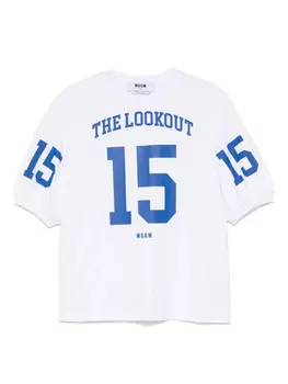 Футболка с принтом MSGM, белый