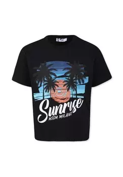 Футболка с принтом MSGM, черный