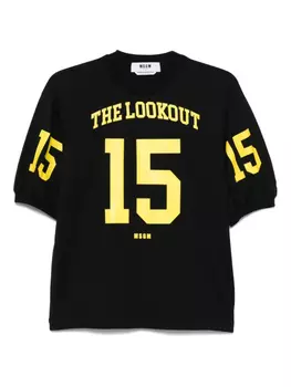 Футболка с принтом MSGM, черный