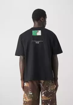 Футболка с принтом MSGM, цвет black