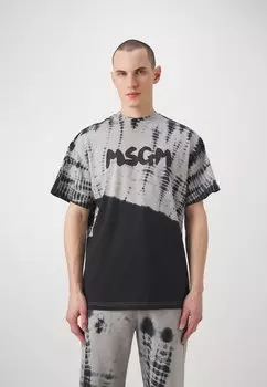 Футболка с принтом MSGM, цвет grey melange