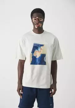 Футболка с принтом MSGM, ледяной серый