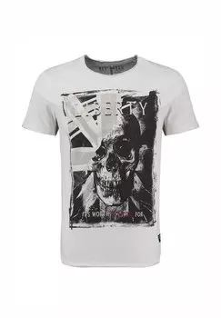 Футболка с принтом MT KLLIBERTY ROUND Key Largo, белый