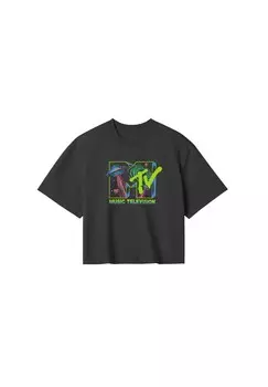 Футболка с принтом MTV SPACEY MUSIC TV Henry Tiger, черный