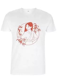 Футболка с принтом MULAN MULAN BAMBOO UNISEX Disney, белый