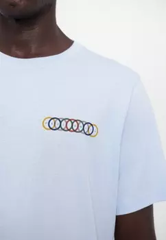 Футболка с принтом MULTI CIRCLES PS Paul Smith, светло-голубой