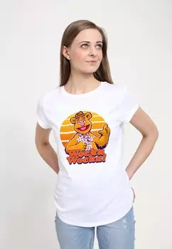 Футболка с принтом MUPPETS FOZZIE Disney, белый