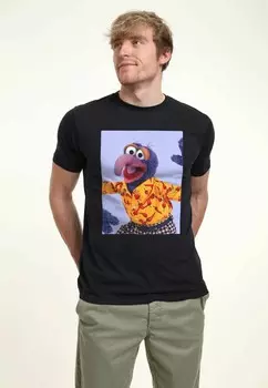 Футболка с принтом MUPPETS GONZO MEME UNISEX Disney, темно-синий