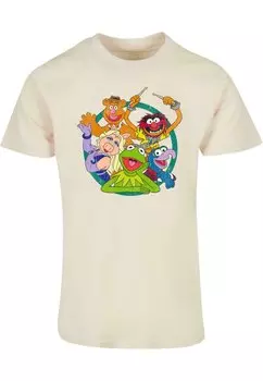 Футболка с принтом MUPPETS GROUP CIRCLE ABSOLUTE CULT, цвет sand