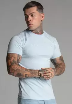 Футболка с принтом MUSCLE FIT SIKSILK, синий