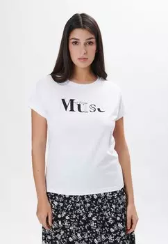 Футболка с принтом MUSE Maison Form'elle, белый