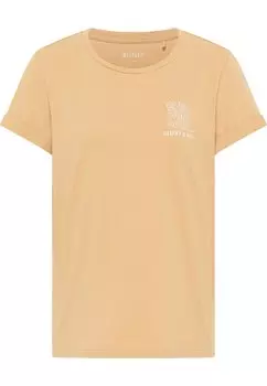 Футболка с принтом Mustang, цвет braun