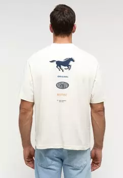 Футболка с принтом Mustang, цвет wei