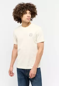 Футболка с принтом Mustang, кремовый