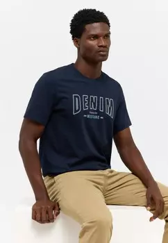 Футболка с принтом Mustang, синий