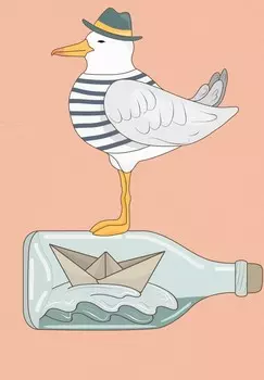 Футболка с принтом MWE MIT HUT watapparel, светло-розовый