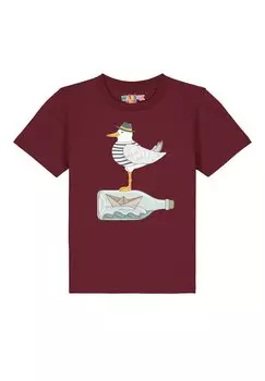 Футболка с принтом MWE MIT Watapparel, цвет burgundy