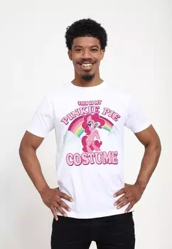 Футболка с принтом MY LITTLE PONY PINKIE PIE COSTUME Henry Tiger, белый