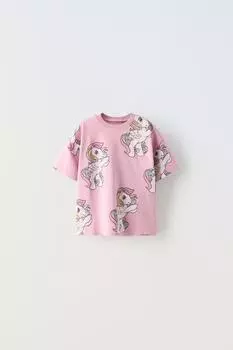 Футболка с принтом my little pony ZARA, мел розовый