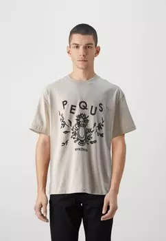 Футболка с принтом Mykonos Graphic Unisex PEQUS, цвет cream