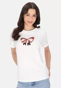 Футболка с принтом myMo, белый