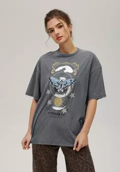 Футболка с принтом MYSTIC PRINT UNISEX Even&Odd by Zalando, серый