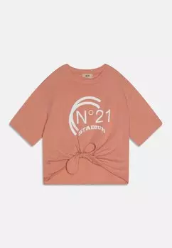 Футболка с принтом N°21, цвет bois de rose antique pink