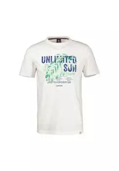 Футболка с принтом на груди Lerros, белый