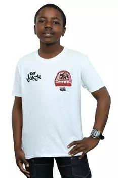 Футболка с принтом на груди «Лига справедливости Джокер» Forever Evil DC Comics, белый