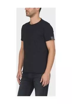 Футболка с принтом на рукаве, мужская REPLAY, черный