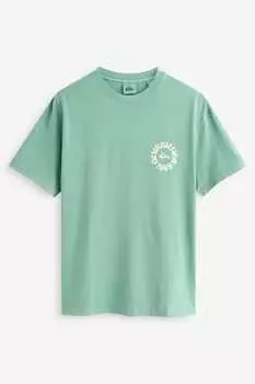 Футболка с принтом на спине Quick No Water Quiksilver, зеленый
