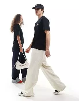 Футболка с принтом на спине в черно-коричневых тонах Dickies