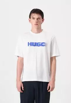 Футболка с принтом NALAX HUGO, белый